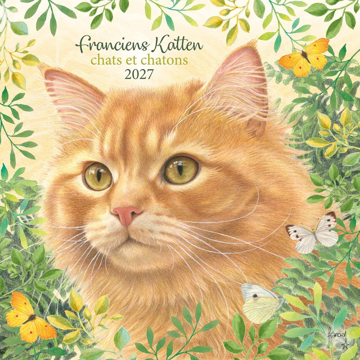 Plenty gifts franciens katten kalender 2027