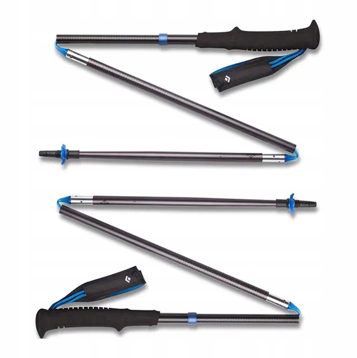 Black diamond merkloze trekkingstokken aluminium 120cm - lichtgewicht compact