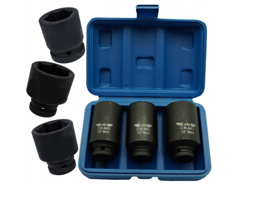 Adler socket set udarowych1 2 lang 3szt ad-3d