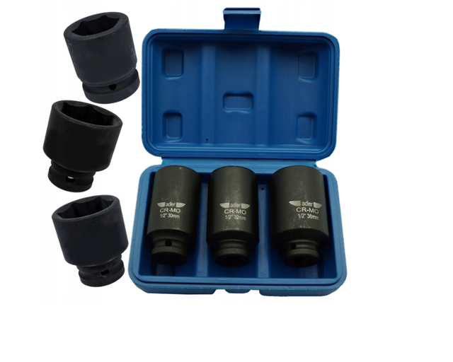 Adler socket set udarowych1 2 lang 3szt ad-3d