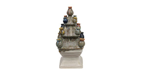 Vase ceramic 25x25x54cm multi colors