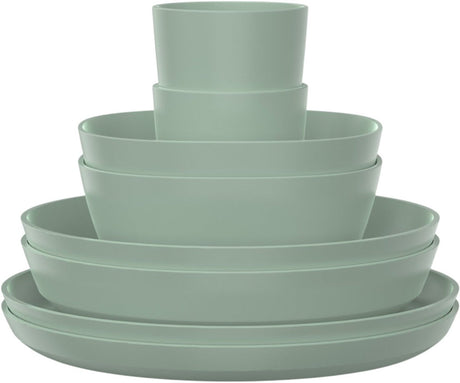 Mepal servies set silueta - 8-delig voor 2 personen - nordic sage