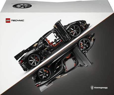 Lego technic koenigsegg sadair's spear megacar auto bouwpakket voor volwassenen 42232