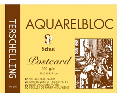 Schut terschelling aquarelblok classic 10,5x14,8cm 300 gram - 20 sheets (postcard).