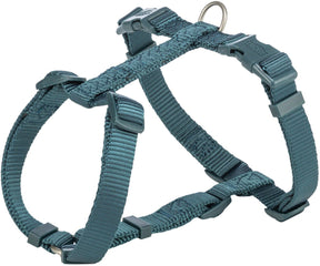 Trixie hondentuig premium h-tuig petrol blauw