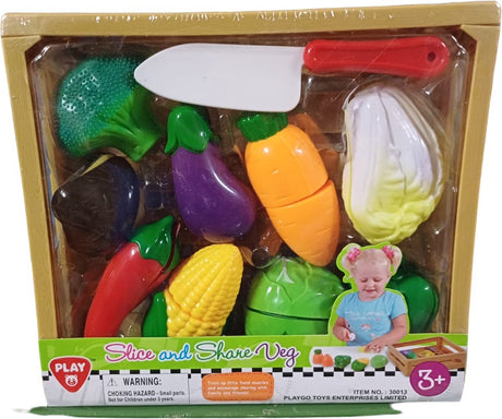 Playgo - speelgroenten set in mand - jono toys 501099