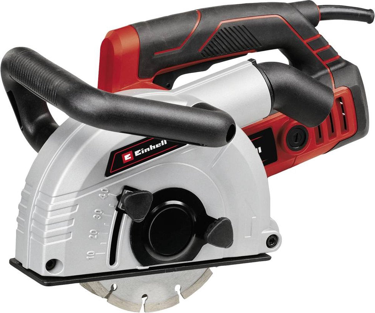 Einhell muurfrees te-ma 1700 - 1700 w - ø150 mm - groefdiepte 8-40 mm - groefbreedte 8-38 mm - stofafzuiging - incl. 4x diamantslijpschijven