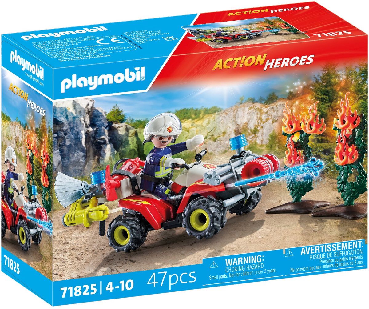 Playmobil action heroes brandweer quad 71825