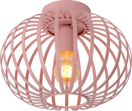 Lucide merlina plafonnière kinderkamer - ø 30 cm - 1xe27 - roze