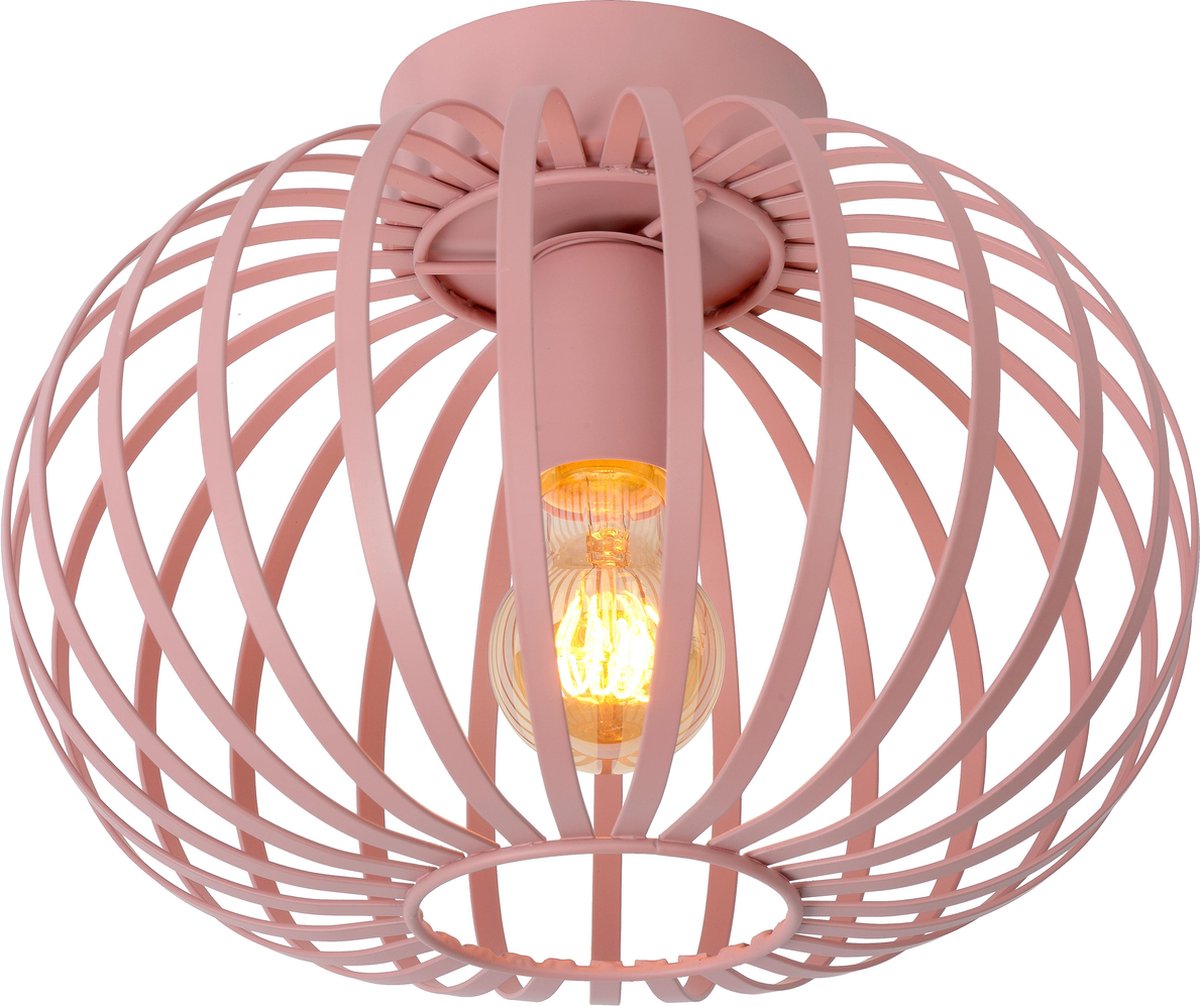 Lucide merlina - plafonnière (plafondlamp) - ø 30 cm - 1xe27 - roze