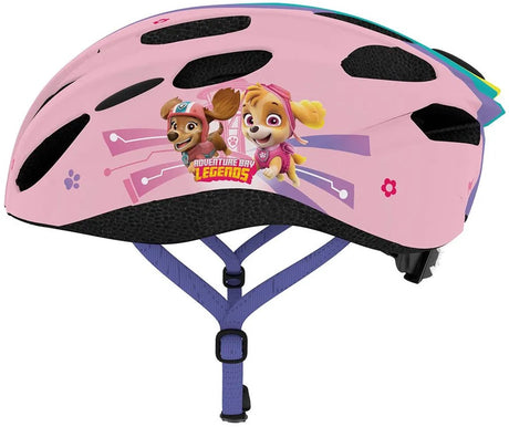 Paw patrol fietshelm - kinderhelm - in-mold technologie - verstelbaar - maat m (52-56 cm) - roze s