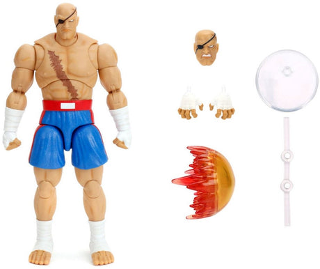 Jada toys ultra street fighter ii: the final challengers action figure 1 12 sagat 19 cm action figuur