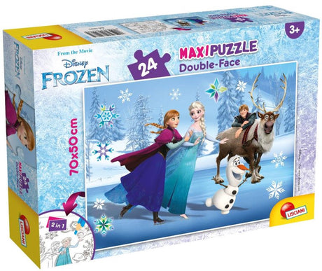 Lisciani - frozen - double face - puzzel maxifloor - 24 stukjes