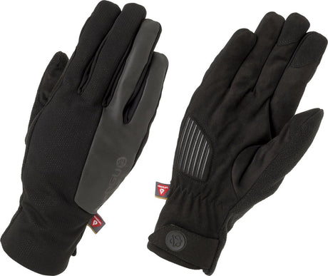 Agu winterhandschoenen - fietshandschoenen - regenhandschoenen - unisex - zwart - s - waterproof - gel padding - touchscreen - reflecterend s