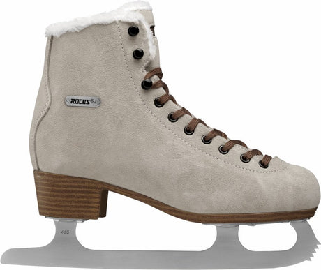 Roces - suède eco-fur kunstschaatsen - dames - bruin - 39