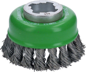 Bosch 2608620729 x-lock komstaalborstel met gevlochten draad - rvs - 0,5 x 75mm