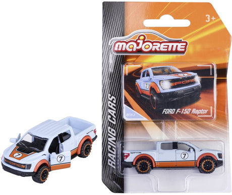 Majorette ford f-150 raptor, blauw oranje (racing cars)