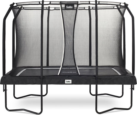 Salta premium black edition - 305 x 214 cm - rechthoekige trampoline met veiligheidsnet - max. 150 kg - zwart