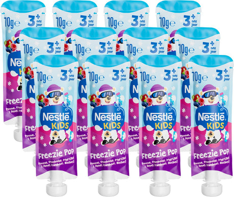 Nestlé kids freezie pop appel framboos bosbes - 3+ jaar - 12 x 70g