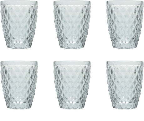Medard de noblat - diamond - glas 22 cl - doorzichtig - 6 delig