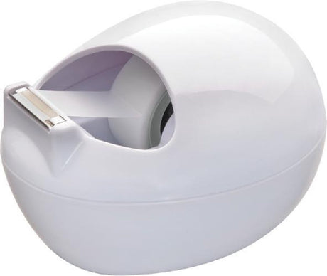Scotch ® tape dispenser design keivormig by karim rashid, wit + 1 rol ® magic™ tape 19 mm x 7,5 m