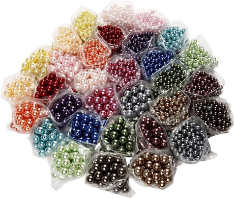 Creativ company creotime luxe wax kralen - assortiment, exclusief bewaardoos, 32x20 gr