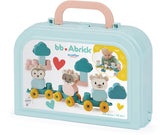 Abrick ecoiffier bb dierentrein beer met bouwblokken in koffer - 28dlg.