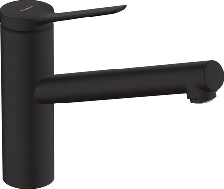 Hansgrohe zesis m33 - keukenmengkraan - ééngreeps bediening - coolstart energiebesparend - ecosmart waterbesparend - 150mm maat - 1 straalfunctie - mat zwart