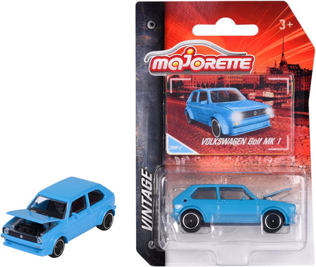 Majorette vw golf mk1, blauw (vintage)