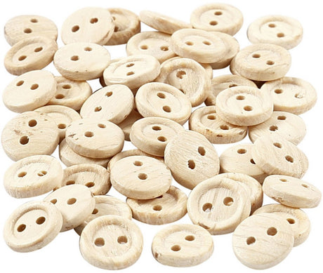 Creativ company cc houten knopen 8 mm 50 stuks