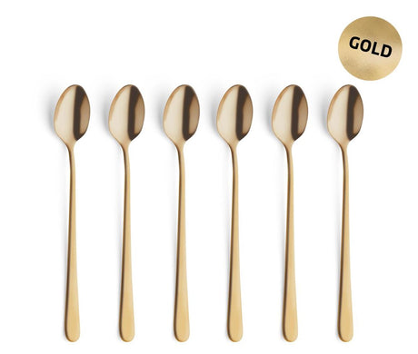 Amefa austin vintage goud - 6 sorbetlepels