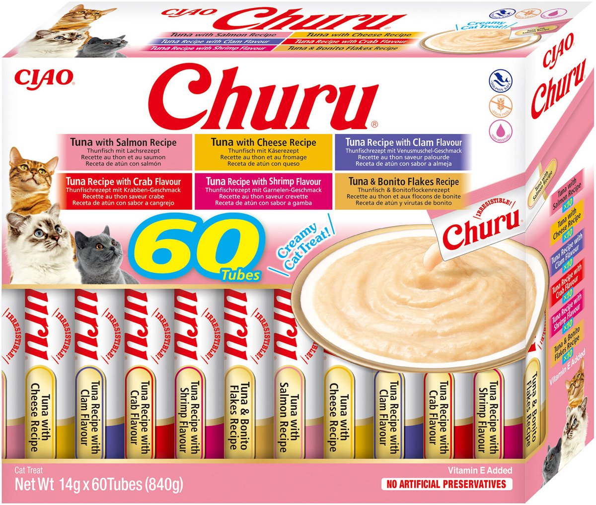 Ciao churu cat puree chicken - 60x14 gr