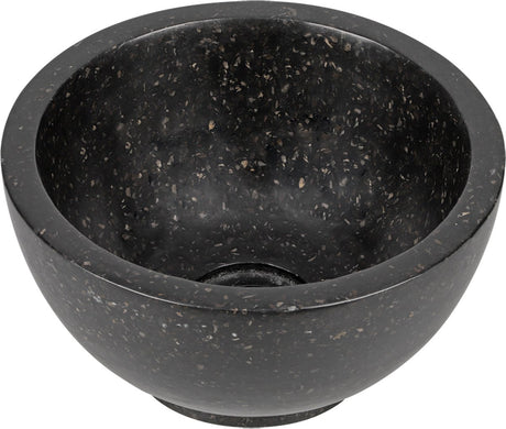 Differnz river waskom - 23x23x12cm - terrazzo zwart