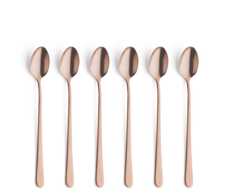 Amefa austin vintage sorbetlepels - 6 stuks - koper