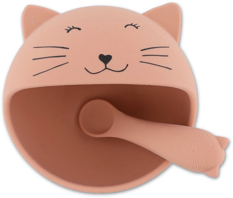 Trixie | eerste baby maaltijdset – mrs. cat – siliconen – zuignap – 4m+