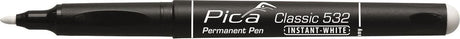 Pica classic 532 52 permanent pen - 1-2mm - wit