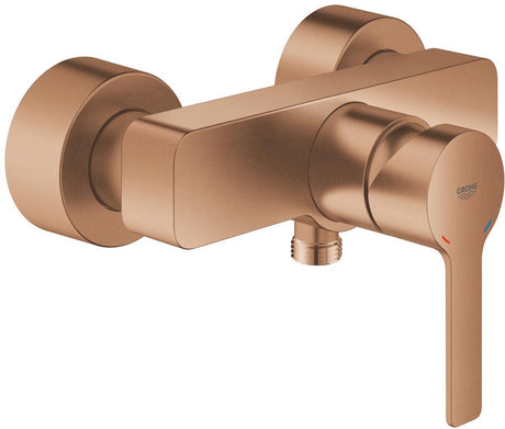 Grohe lineare douchemengkraan – wandmontage – silkmove – afgedekte s-koppelingen – geborsteld warm sunset