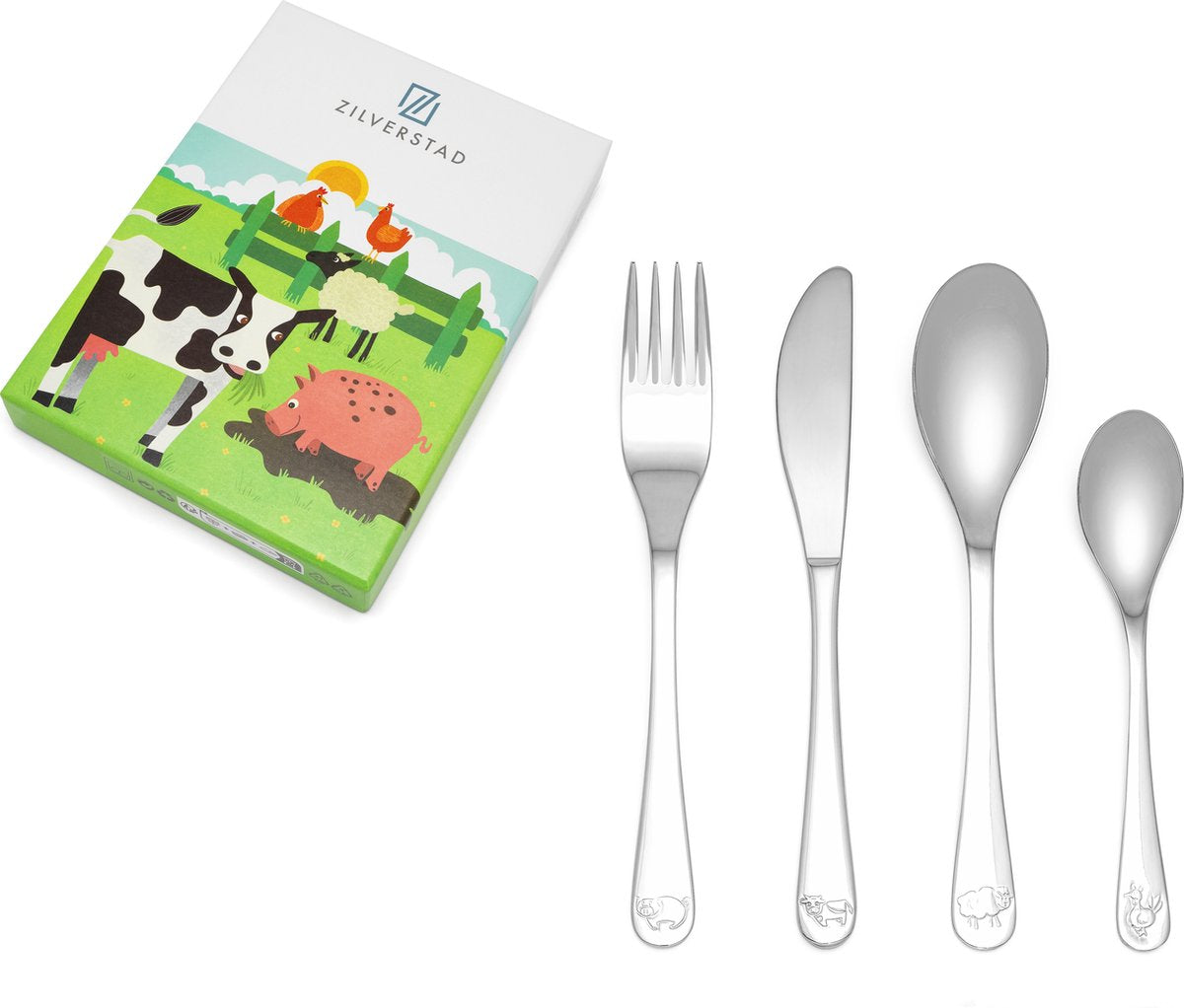 Lucardi geschenkartikelen - kindercouvert boerderijdieren 4-delig