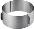 Gefu tondo xxl verstelbare taartring – rvs – ø 16,5 tot 32 cm – hoogte 10 cm