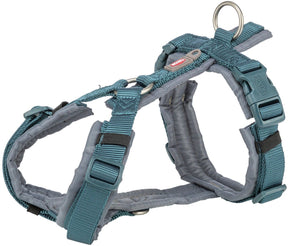 Trixie hondentuig premium trekking petrol blauw grafiet grijs