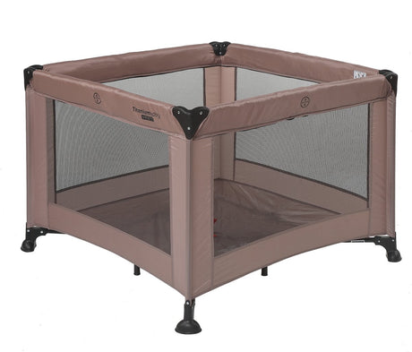 Titanium baby titaniumbaby opvouwbare box smart mason met verhoger 100x100 cm taupe inclusief draagtas