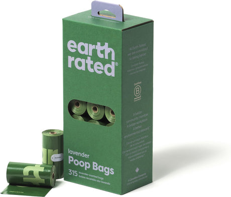Earth rated poepzakjes lavendel gerecycled