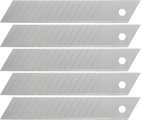 Wolfcraft - 5 afbreekmessen 18 mm - reservemesjes - 15 segmenten - 4182000