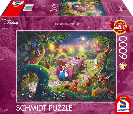 Schmidt - legpuzzel - disney, mad hatter's tea party - thomas kinkade studios - 6000 stukjes - volwassenen - vanaf 14 jaar