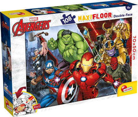 Lisciani - avengers - puzzel maxifloor - 108 stukjes