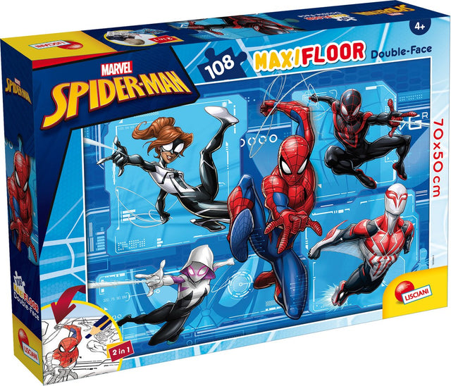 Lisciani - spider-man - puzzel maxifloor - 108 stukjes
