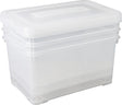Curver allibert handy opbergbox - 3x50 liter - set van 3 - transparant