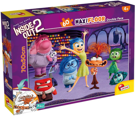 Lisciani - inside out 2 - double face - puzzel maxifloor - 60 stukjes