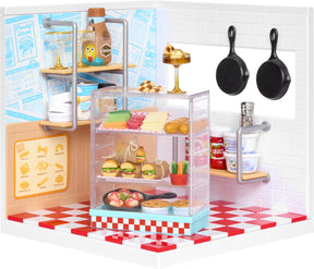 Miniverse ™ make it mini spaces™ pizzawinkel - knutselset - bouwpakket- maak je eigen mini pizzeria