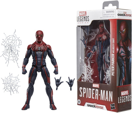 Hasbro spider-man marvel legends gamerverse action figure peter parker velocity suit 15 cm action figuur